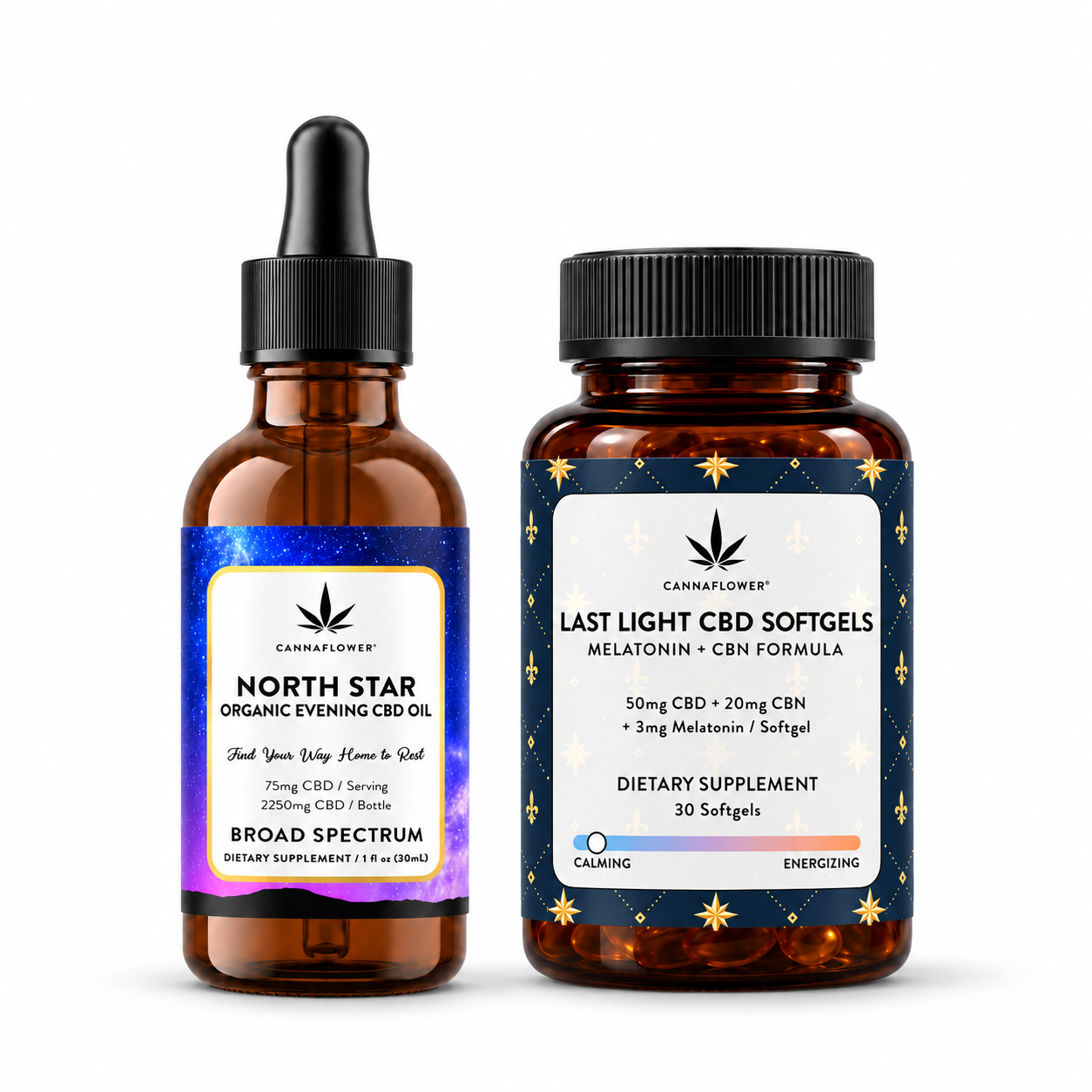 Nightfall: Broad-Spectrum CBD Nighttime Kit